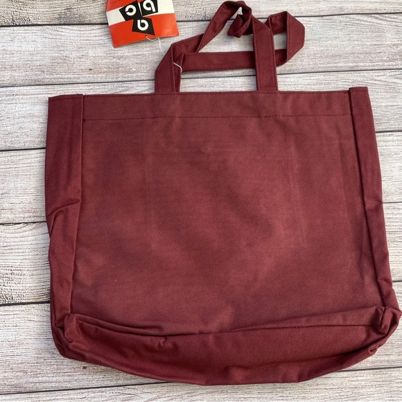 Vintage ABC Burgundy Graft tote bag - Picture 4 of 6